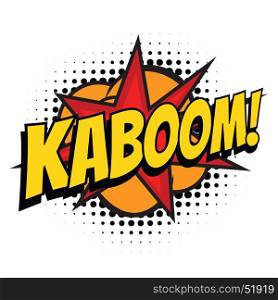 kaboom comic word. Pop art retro vector illustration. kaboom comic word
