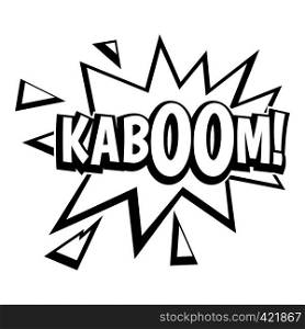 Kaboom, explosion icon. Simple illustration of Kaboom, explosion vector icon for web. Kaboom, explosion icon, simple style