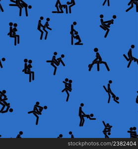 Kama Sutra seamless pattern design poster fabric. Kamasutra sketchy poses for making love. Set. Standing positions. Kama Sutra, seamless pattern, design, poster, fabric. Kamasutra, sketchy poses for making love. Set.