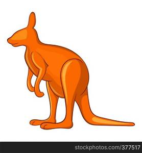 Kangaroo icon. Cartoon illustration of kangaroo vector icon for web design. Kangaroo icon, cartoon style