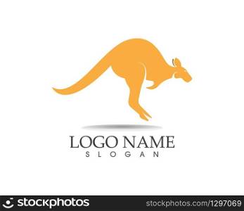 Kangaroo icon logo design vector illustration