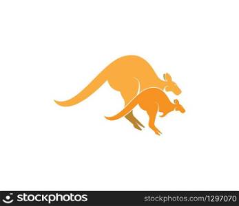 Kangaroo icon logo design vector illustration