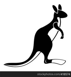 Kangaroo icon. Simple illustration of kangaroo vector icon for web. Kangaroo icon, simple style