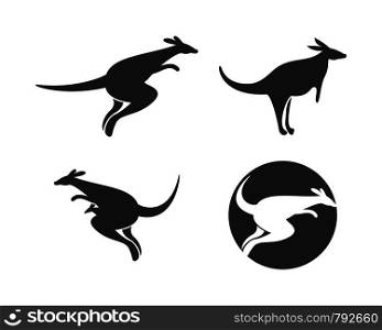 kangaroo Logo Template vector illustration