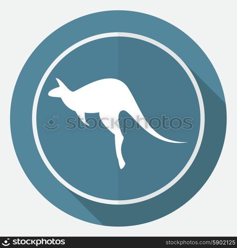 Kangaroo vector silhouettes