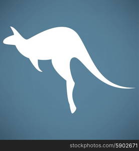 Kangaroo vector silhouettes