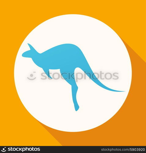 Kangaroo vector silhouettes