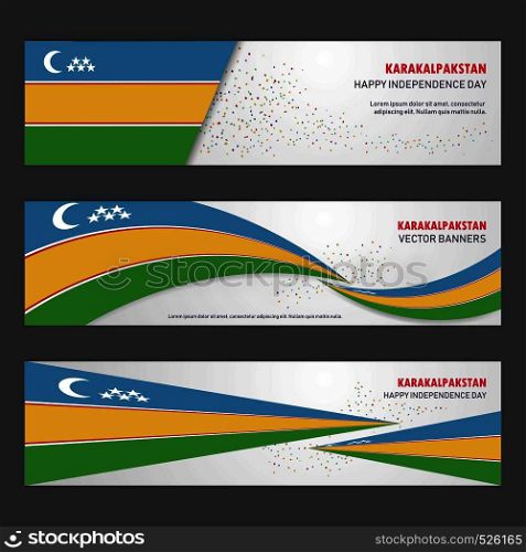 Karakalpakstan independence day abstract background design banner and flyer, postcard, landscape, celebration vector illustration
