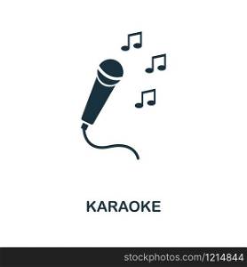 Karaoke creative icon. Simple element illustration. Karaoke concept symbol design from party icon collection. Can be used for mobile and web design, apps, software, print.. Karaoke creative icon. Simple element illustration. Karaoke concept symbol design from party icon collection. Perfect for web design, apps, software, print.
