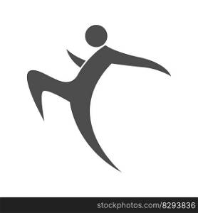 Karate icon logo design illustration 