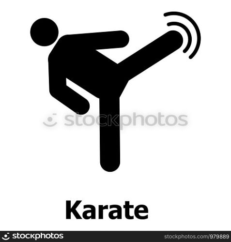 Karate icon. Simple illustration of karate vector icon for web. Karate icon, simple style