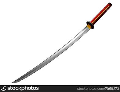 Katana - Japanese Samurai Sword, an object for illustrations and games