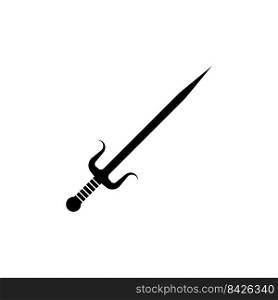 katana sword icon vector illustration symbol design