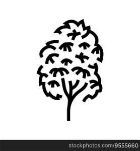kauri tree jungle amazon line icon vector. kauri tree jungle amazon sign. isolated contour symbol black illustration. kauri tree jungle amazon line icon vector illustration