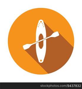 kayaking icon vector template illustration logo design