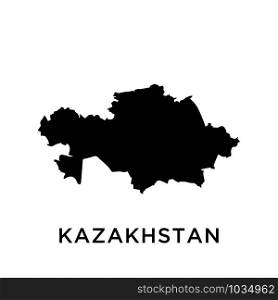 Kazakhstan map icon design trendy