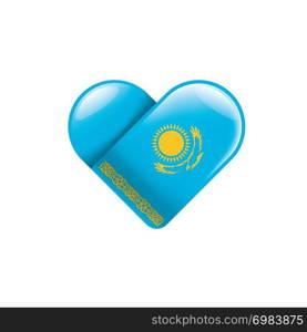 Kazakhstan national flag, vector illustration on a white background. Kazakhstan flag, vector illustration on a white background