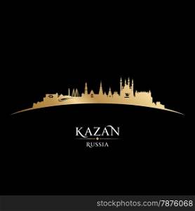 Kazan Russia city skyline silhouette. Vector illustration
