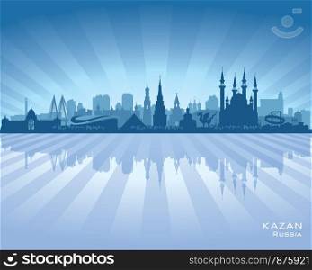 Kazan Russia skyline city silhouette Vector illustration