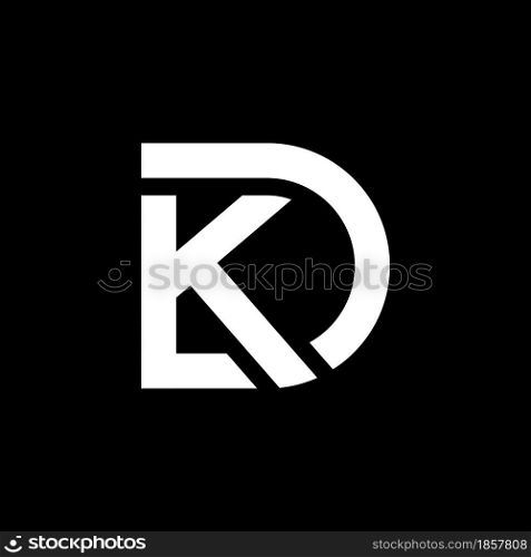 KD Letter logo business template vector icon