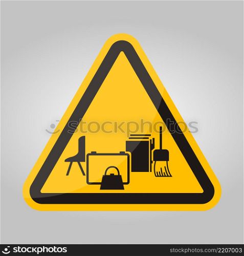 Keep Area Clear Symbol Sign On White Background