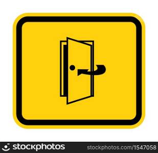 Keep Door Closed Symbol Sign Isolate On White Background,Vector Illustration EPS.10