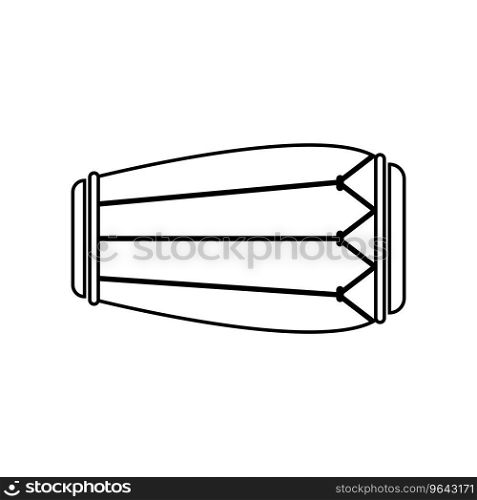 Kendang icon, traditional Indonesian musical instrument,vector illustration symbol design
