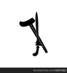 keris logo icon vector design template