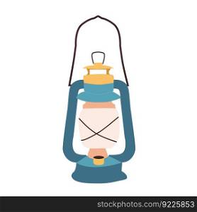 Kerosine lamp for camping and travel.