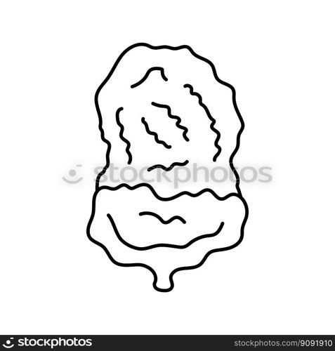 ketchup chicken fried line icon vector. ketchup chicken fried sign. isolated contour symbol black illustration. ketchup chicken fried line icon vector illustration