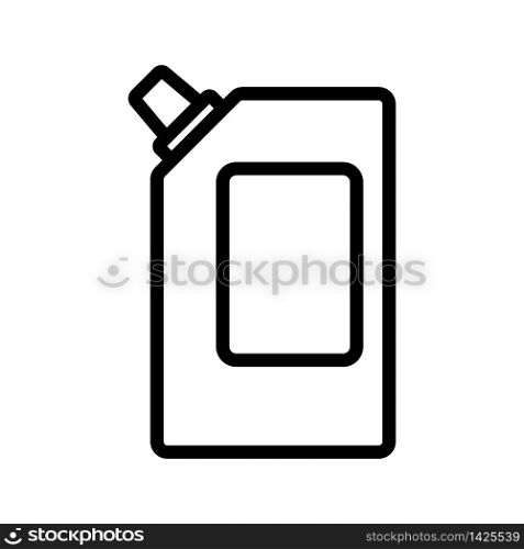 ketchup in package icon vector. ketchup in package sign. isolated contour symbol illustration. ketchup in package icon vector outline illustration