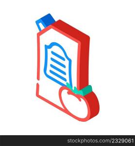 ketchup tasty sauce isometric icon vector. ketchup tasty sauce sign. isolated symbol illustration. ketchup tasty sauce isometric icon vector illustration