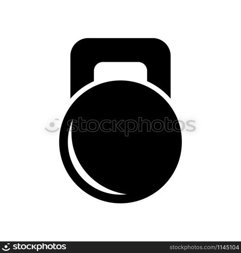 Kettle bell icon vector design templates isolated on white background