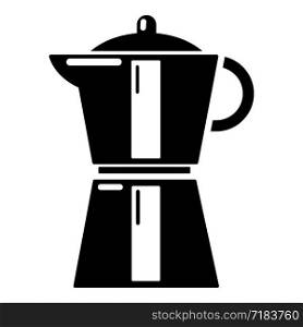 Kettle element icon. Simple illustration of kettle element vector icon for web. Kettle element icon, simple black style