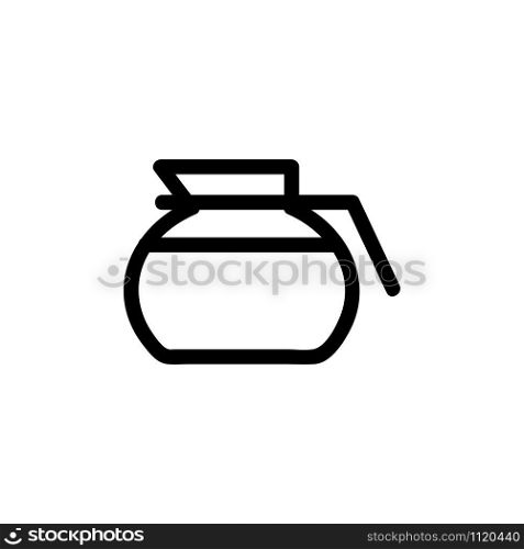 Kettle for welding icon vector. A thin line sign. Isolated contour symbol illustration. Kettle for welding icon vector. Isolated contour symbol illustration