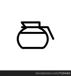 Kettle for welding icon vector. A thin line sign. Isolated contour symbol illustration. Kettle for welding icon vector. Isolated contour symbol illustration