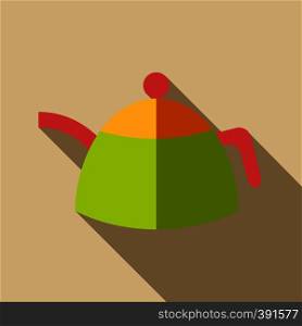 Kettle icon. Flat illustration of kettle vector icon for web. Kettle icon, flat style