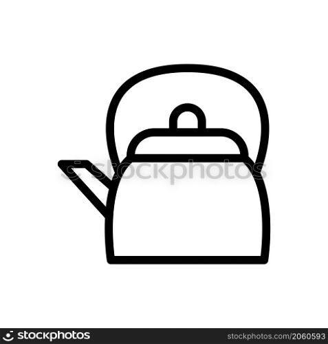 kettle icon vector line style