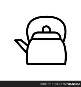 kettle icon vector line style
