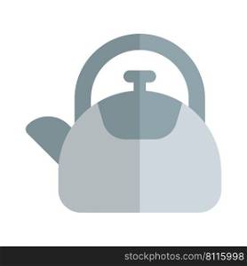 Kettle placed in kitchen for coffee pouring