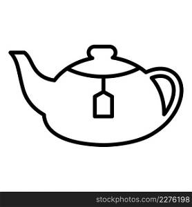 Kettle tea pot icon vector design template