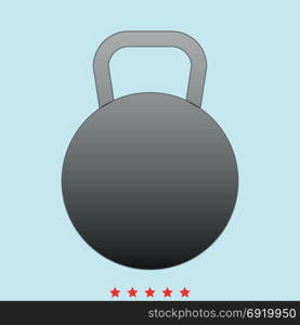 Kettlebell icon .