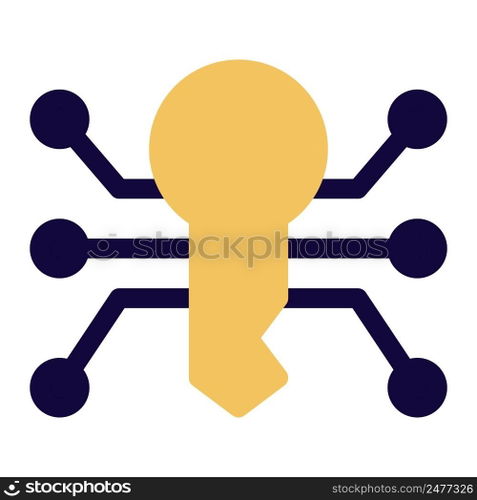 Key, a string of algorithm for encryption.