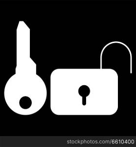 Key and lock icon .
