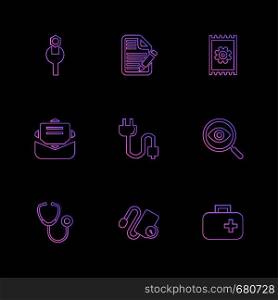 key , document, gear , mail , plug , share , medical , icon, vector, design, flat, collection, style, creative, icons
