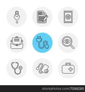 key , document, gear , mail , plug , share , medical , icon, vector, design, flat, collection, style, creative, icons