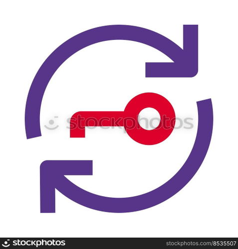 Key encryption on a file syncing software