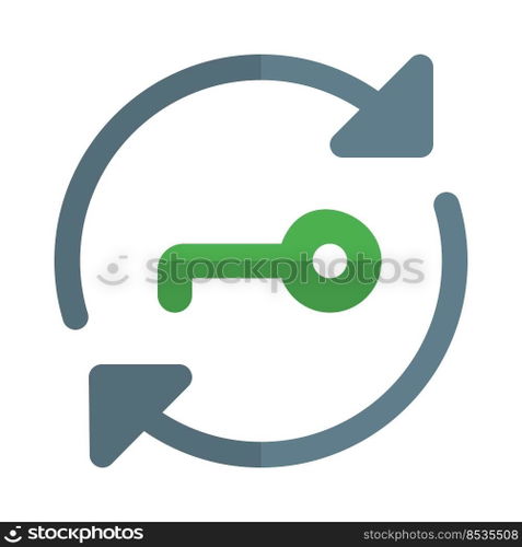 Key encryption on a file syncing software