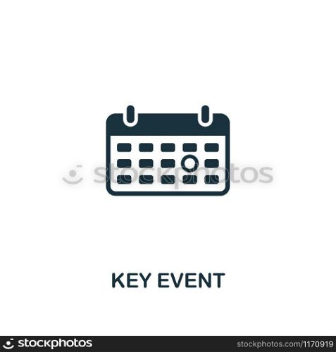 Key Event icon. Premium style design from business management collection. Pixel perfect key event icon for web design, apps, software, printing usage.. Key Event icon. Premium style design from business management icon collection. Pixel perfect Key Event icon for web design, apps, software, print usage