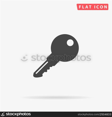Key flat vector icon. Hand drawn style design illustrations.. Key flat vector icon